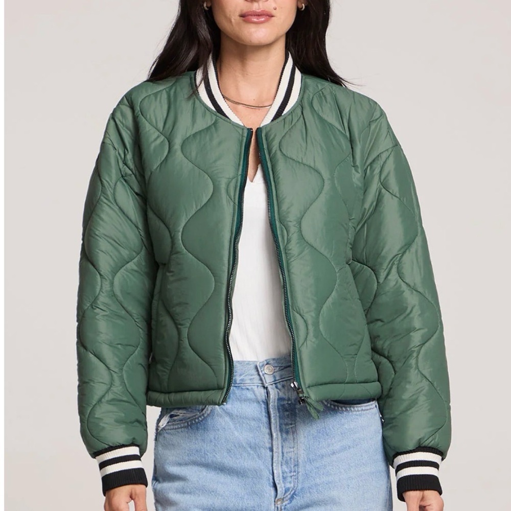 saltwater LUXE Bomber Jacket - Sage Green - Size S